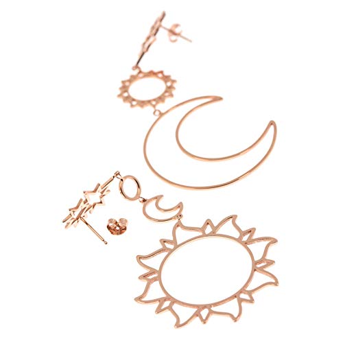 Sun & Moon Asymmetric Earrings