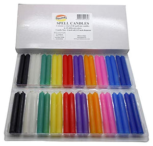 40 Pcs Chime Candles Assorted Colors - 4" x 1/2"