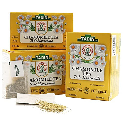 TADIN Chamomile Tea  3-Pack | TADIN Te de Manzanilla 3 Cajitas
