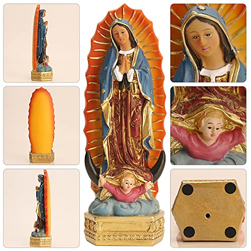 8" La Virgen de Guadalupe Statue