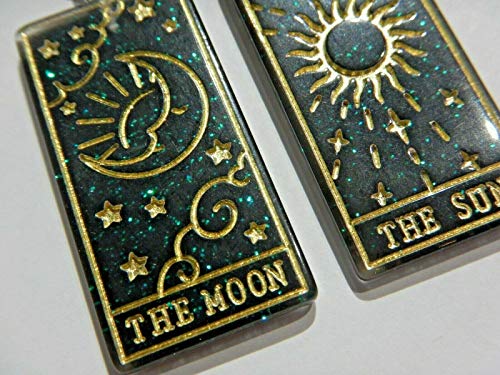 The Sun & The Moon Tarot Card Earrings