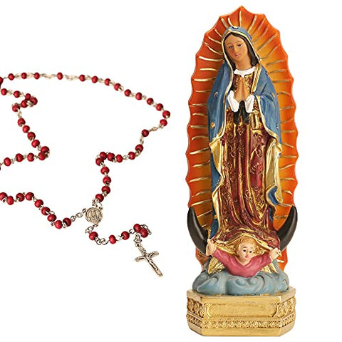 8" La Virgen de Guadalupe Statue